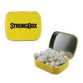 Small Yellow Mint Tin Filled w/ Sugar Free Gum